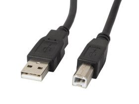 KABEL USB-A(M)-USB-B(M) 2.0 0.5M CZARNY LANBERG