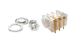 Przezroczyste Gniazdo Żeńskie Jack 1/4 (6,35 Mm), Stereo (Trs), 3 Styki, 3...