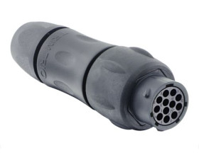 Złącze wielostykowe przemysłowe 12-pinowe Montaż na kablu Gniazdo Souriau Sunbank by Eaton