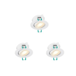LED SPOTLIGHT 500LM WARM WHT IP44 3-PK