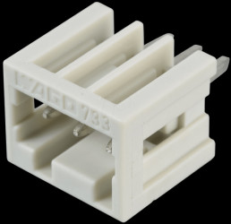 733-333 Print pin header, micro, RM 2.5, straight, 3-pin