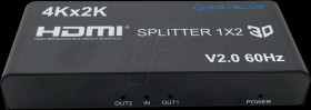 HDMIGB/002 GigaBlue Ultra 4K *HDMI 2.0 HDR* splitter 1-in, 2-out 4K 60 Hz