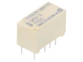 Przekaźnik elektromagnetyczny DPDT Ucewki 3VDC 0,5A/125VAC G6S-2 DC3