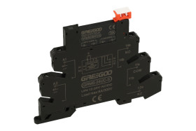 Przekaźnik; instalacyjny; SSR (półprzewodnikowy); GRMS0360DD3LS; 12÷24V; DC; AC; 3A; 2÷60V; DC; na szynę DIN35; 1 styk zwierny;