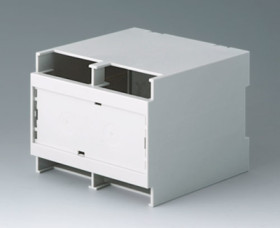 PC DIN rail enclosure, (L x W x H) 114 x 107 x 90 mm, light gray, B6705706