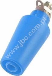 3283-F-BL Gniazdo bezp. 4mm, przyłącze M6, 36A, niebieski, ELECTRO-PJP, 3283FBL