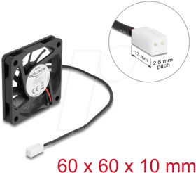 67288 Axial Fan 5 V DC, 60 x 60 x 10 mm black