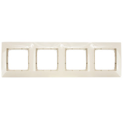 Ramka poczwórna kremowa DR4/41 Kontakt Simon54