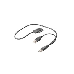 Adapter USB - slim mini SATA SSD DVS przejście 2xUSB