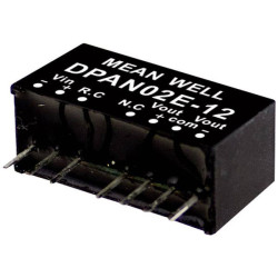 Mean Well DPAN02A-15 DC/DC converter 67mA 2W 2 outputs 1500V insulation
