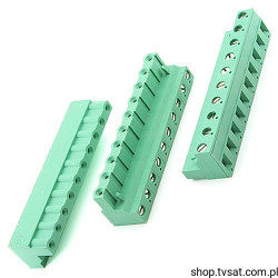 CIF10007 Terminal Block F 10 Pos 7.62mm PLUG SAURO