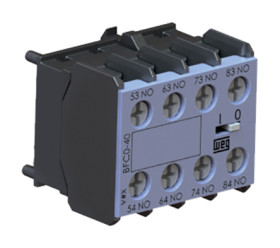 Blok styków pomocniczych WEG 4 2NC + 2NO BFB Śruba montaż czołowy