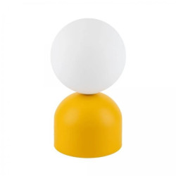 Lampka stołowa MIKI MINT, minimalistyczna konstrukcja ze szklany mleczny kloszem 16040 TK Lighting