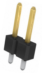 Złącze szpilkowe 2-pinowe Bergstik raster: 2.54 mm Prosty 1-rzędowe Amphenol Communications Solutions Otwór