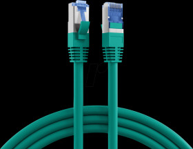 K5525FGN.0,5 Cat. 6A S/FTP patch cable, Super Flex, 0.5 m, green