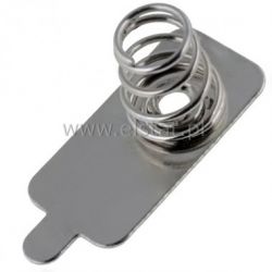 Styk sprężynowy, AAA, R03, lutowany minus