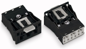 Wtyk z mocowaniem zatrzaskowym Snap In 3-torowa pełna ochrona przed błędnym wetknięciem 770-713 WINSTA/ /100szt./