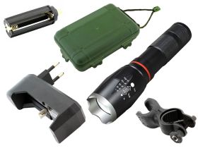 Latarka 2x LED U3 9W zestaw