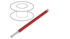 3055 Rd001 Przewód Na Rolce O Długości 305M Linka Cu, 300V Pvc Czerwony 18 Awg