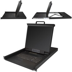 StarTech.com RKCONS1916K 16 Port Rackmount KVM Console w/ 6ft Cables - Integrat