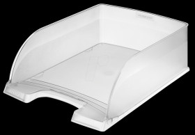 52330003 Leitz Plus letter tray, jumbo, clear