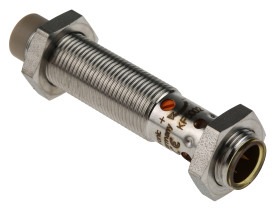 Czujnik zbliżeniowy M12 Pojemnościowy 12 mm ifm electronic Niewpuszczany 10 → 36 V DC długość 61.2mm Gwintowany
