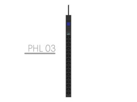 LISTWA ZASILAJĄCA RACK PDU 19 POWERWALKER 10A 16X IEC C13 3M IEC C14 MIERNIK PIONOWA CZARNA 10133027