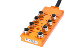 Rozdzielacz, 30X152x60mm, 10-30V Dc, 8X M12 5Pin, Stały Rozdzielacz Kablowy /...