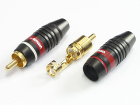 Wtyk RCA złocony na przewód RW320 VITALCO