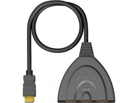 Przełącznik HDMI 2.0 manualny 3 wejścia / 1 wyjście (4K @ 60 Hz)