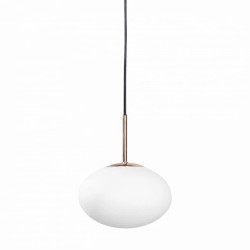 Lampa wisząca nad stół w salonie OMI kolor złoto biały z kloszem, źródło G9 - 1183 Zuma Line