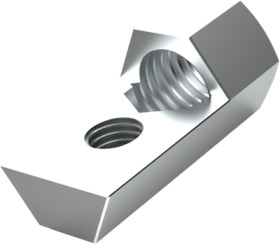 Mounting block, steel, (L x W x H) 15 x 7 x 7 mm, 05.60.343