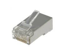 TPLUG-8P8C-K6E Wtyk modularny 8p8c typu PLUG - linka, drut (RJ-45) - kat.6 (bez prowadnicy) - ekranowany