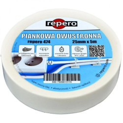 Taśma piankowa dwustronna REPERO 474 Double Sided 25mm/5m