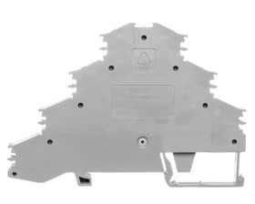 Złączka szynowa 4-pietrowa 4mm2 szara L1 L2 281-531 /50szt./