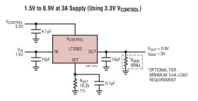 Adjustable 3A Single Resistor Low Dropout Regulator