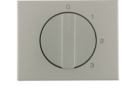 BERKER K.5 Płytka czołowa z pokrętłem do Wyłącznika 3-pozycyjnego z pozycją "0" stal szlachetna 1087710400 HAGER