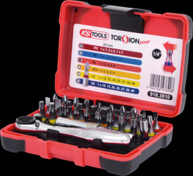 918.3010 1/4" TORSIONpower bit box, 32 pieces