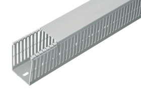 Korytko grzebieniowe samogasnące bezhalogenowe 60x80 szare z pokrywą /2m/ ECSH6080