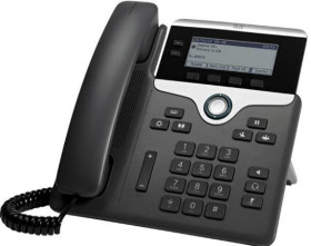 Cisco CP-7811-3PCC-K9= Telefon systemowy, VoIP LCD antracytowy