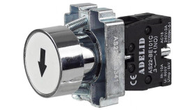 Przycisk Sterowniczy Biały Z Czarną Strzałką Plastikowy As22-Ba3341