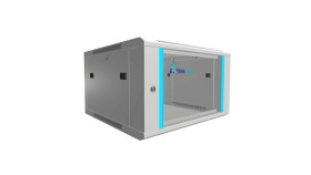 Szafa Rack Montowana Na Ścianie Extralink 6U 600X600 Szara