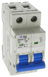 Wyłącznik instalacyjny nadprądowy nadmiarowoprądowy 2P 2M B 16A 6kA 496824 EBS9B