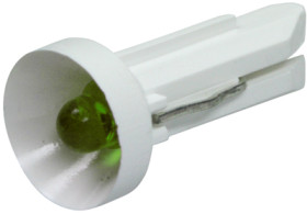 LED lamp, T4.5, 2 V (DC), green, 1.90.692.002/0000