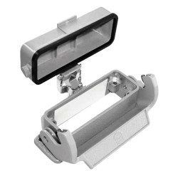 Harting 09 20 016 0321 Han&#xAE; 16 A Housing Thermo Cover Bulkhead Mount Aluminium