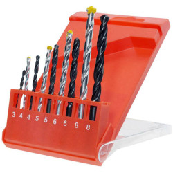 kwb 420200 9-piece Twist Drill set HSS Metal Carbide stone Drilling