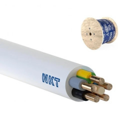 Przewód YDY żo 5x6 450/750V biały /bębnowy/