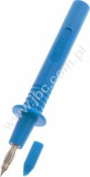 404-IEC-BL Sonda probiercza bezpieczna z gniazdem 4mm, L=115mm, niebieska, ELECTRO-PJP, 404IECBL