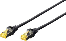 kabel LAN Digitus DK-1644-A-100/BL, 1 szt., RJ45, CAT 6a, S/FTP, 10.00 m, czarny
