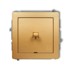 DECO Przycisk /dzwonek/ w stylu amerykańskim złoty 29DWPUS-4